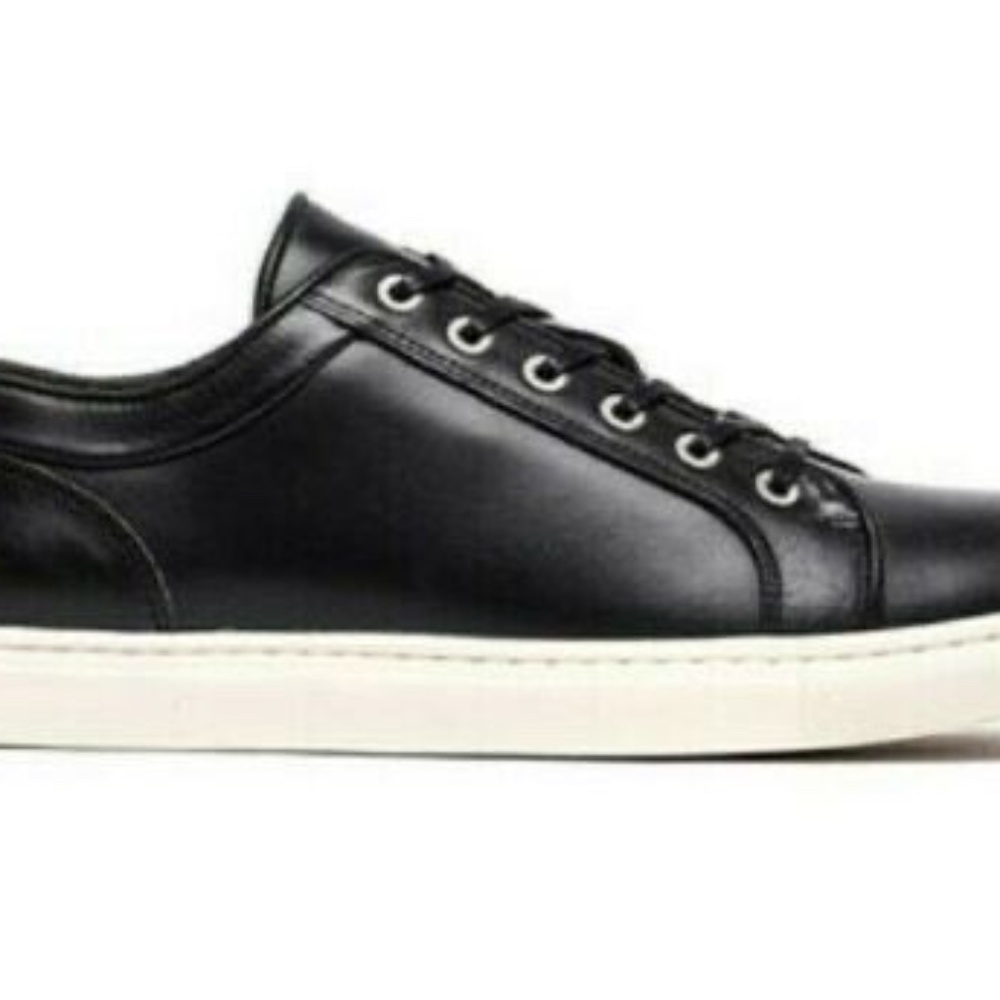 Rodd and Gunn Aria Leather Sneakers Black Size 41 US Size 8 or 8.5 MSRP $178 Men